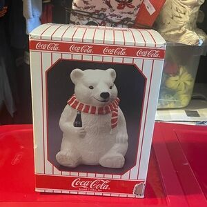 Coca Cola Polar Bear with Red and White Scarf